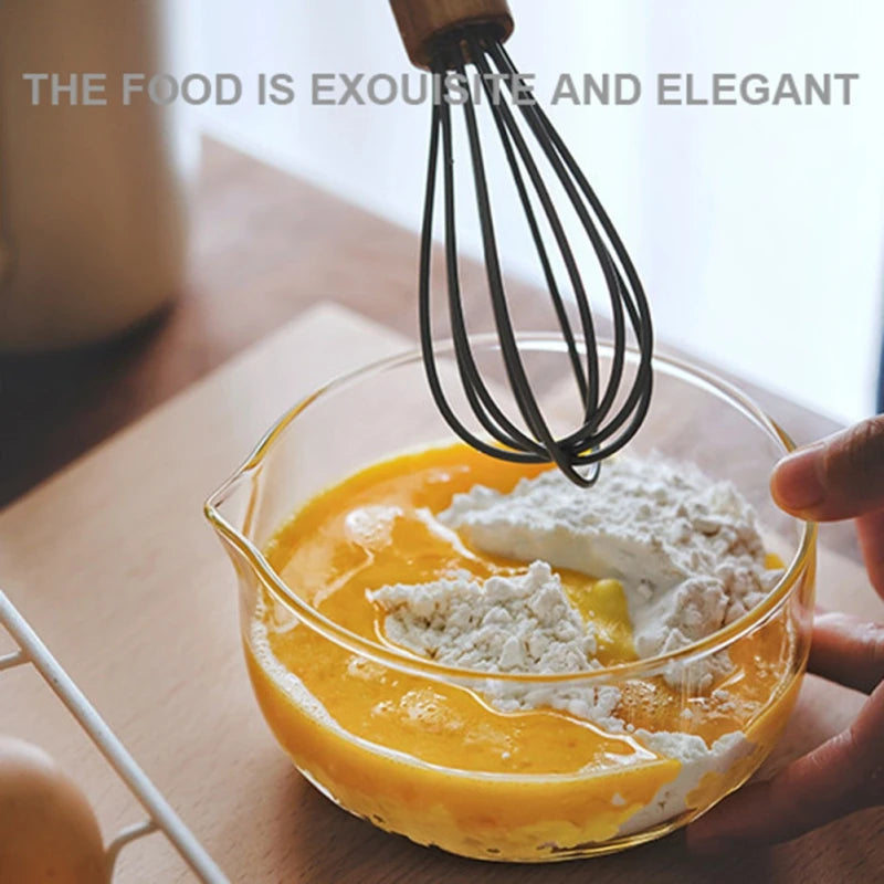 Glass Mixing Bowl Large Kitchen Salad Bowl Serving Tableware Food Container Round Fruit Bowl for Cooking Baking Prepping