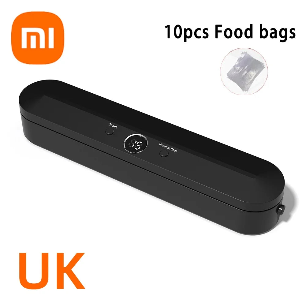 Xiaomi Automatische Vakuum Versiegelungsmaschine Für Lebensmittel Aufbewahrung 220V Versiegelungsmaschine Für Vakuum Verpackung 10Stk Gratis Lebensmittel Sparer Beutel Neu