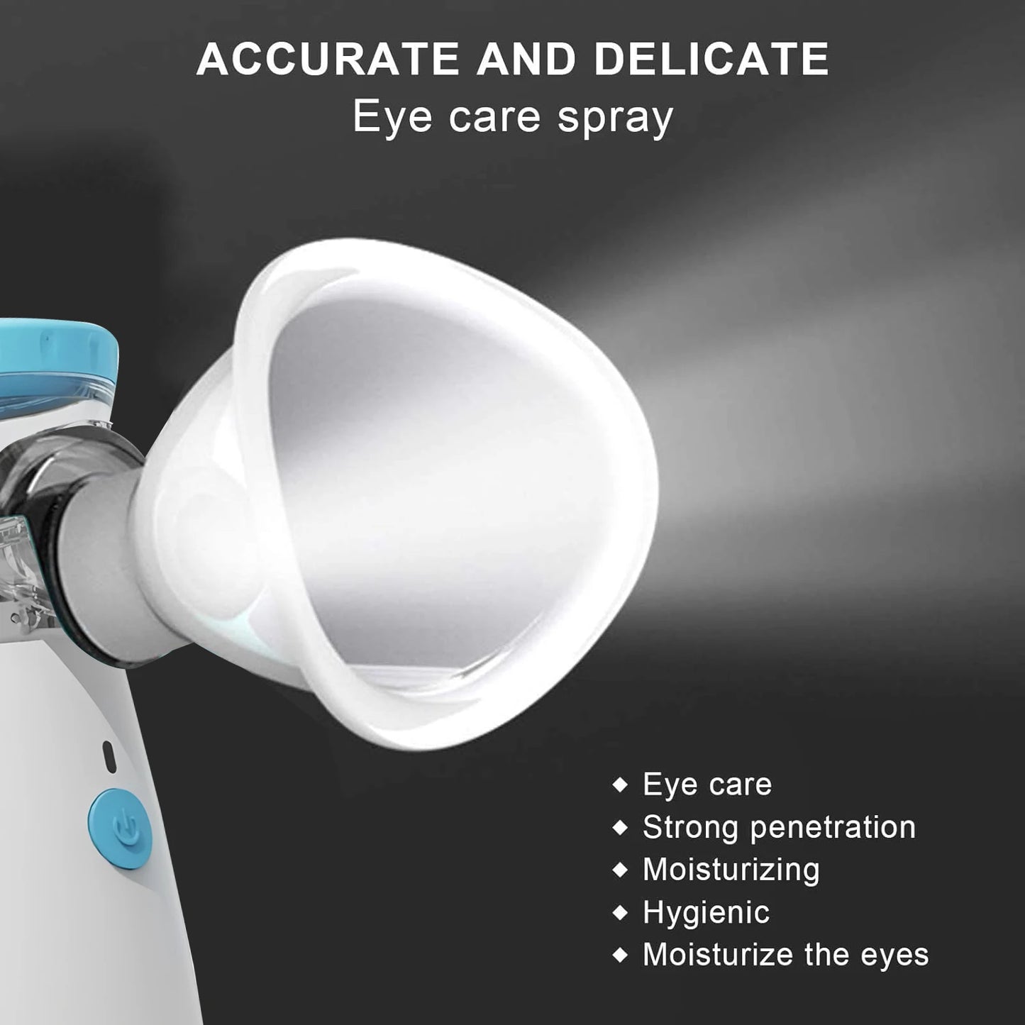 Eye Nebulizer Handheld Eye Moisturizer Atomizer Household Eye Sprayer Eyeshade Mesh Nebulizer Eye SPA Relieve Eye strain