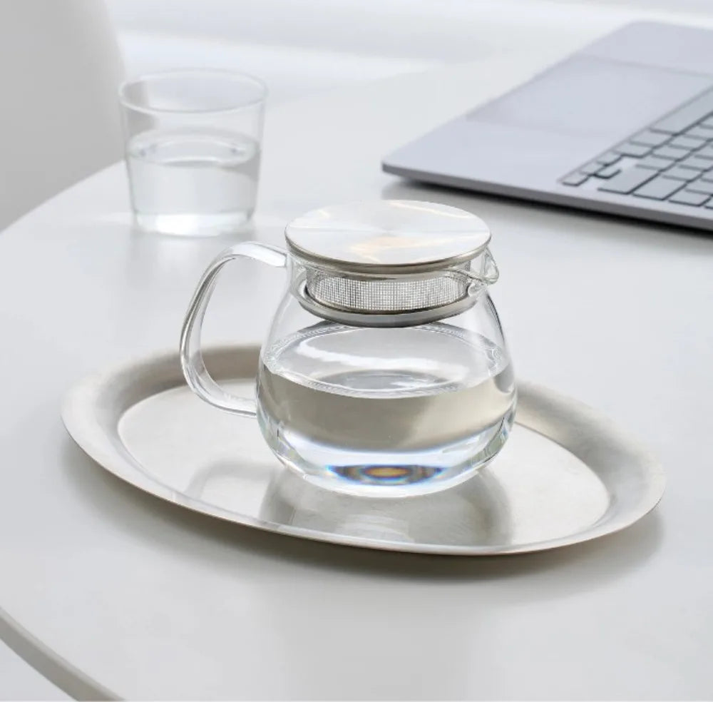 Aihogard Glas Kaffeekanne Hitzebeständig - 450ml Filter