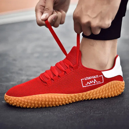 Sneakers for Men Women Chunky Sneakers Summer Breathable Red Sport Shoes Running Flats Tennis Shoe Plus Size Zapatos Deportivos - Golden Bridge Store