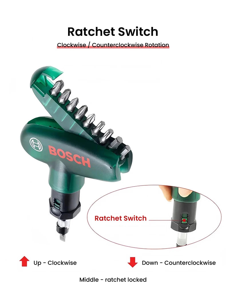 Bosch Electric Drills Bits Kit Screwdriver Ski Tool Holder Installation Snowboard Adjustment T-shaped Ratchet with PH3