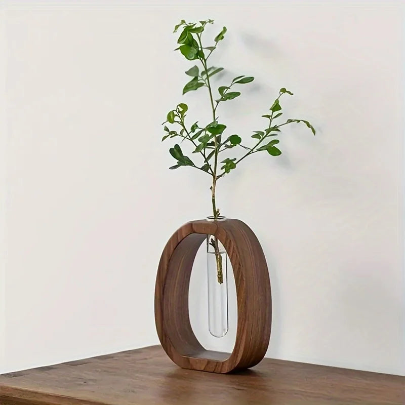 Choice Walnuss Hydroponische Vase - 150ml Kein Strom 10cm