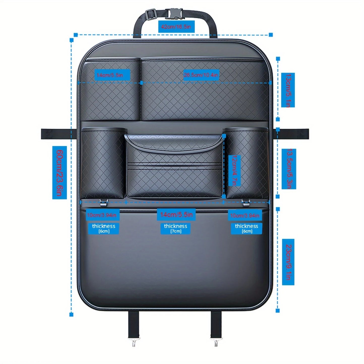 Auto Sitz Rücken Aufbewahrung Tasche 2025 - Hängende Tasche Multifunktional - Car Seat Tissue Box Organizer Interieur Dekoration