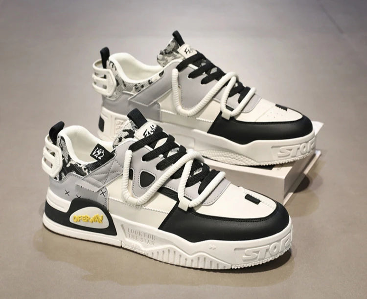 New Shoes for Men Sneakers Breathable Casual Fashionable Skateboard Shoes Male Low Top Platform Vulcanized Shoes Tenis Masculino