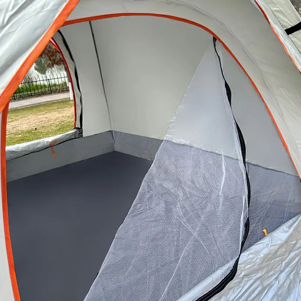 One-click automatic camping tent, double, waterproof roof, double door, outdoor, 2-3
