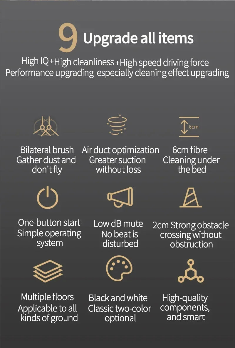 Fully Automatic Sweeping Robot Suction And Sweeping Mop Household Lazy Person Intelligent Three In One Sweeping Machine - Golden Bridge Store