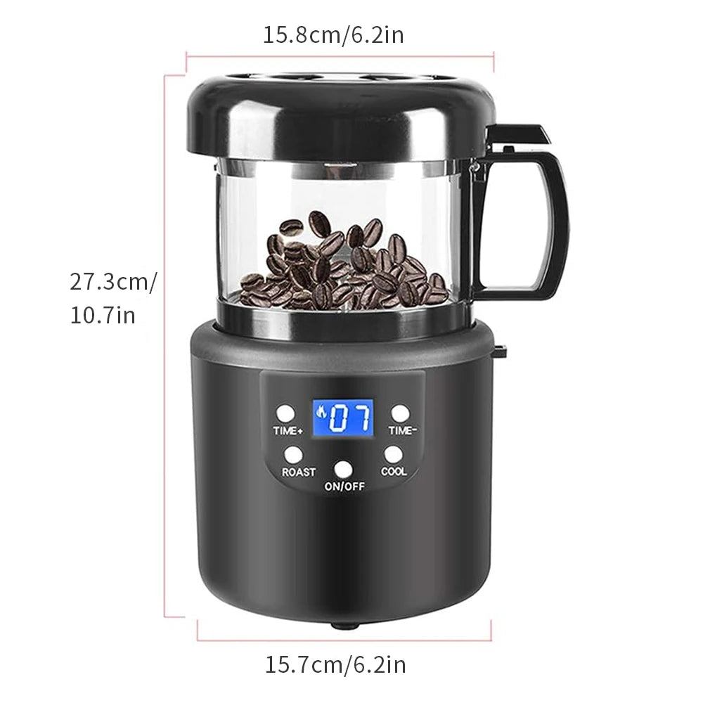 CAFEMASY Electric Coffee Bean Roaster Machine Mini Household Air Coffee Bean Roaster Temperature Control Coffee Roasting Machine