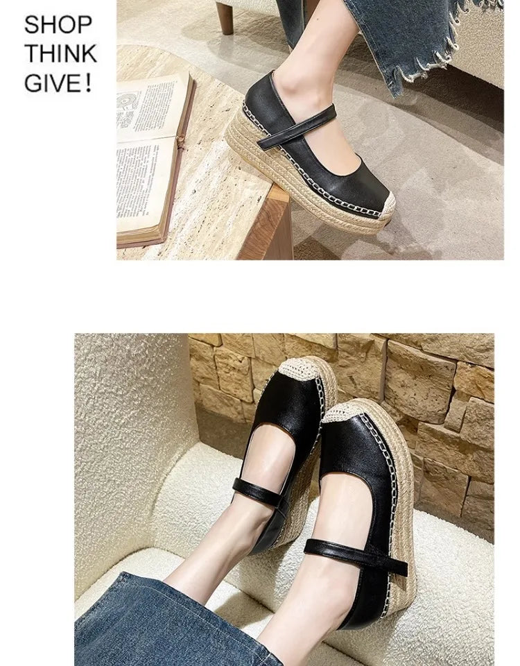High Heels Women Shoes New Weave Wedges Platform Dress Party Shoes 2025 Spring Women's Rome Sandals Pumps Female Zapatillas
