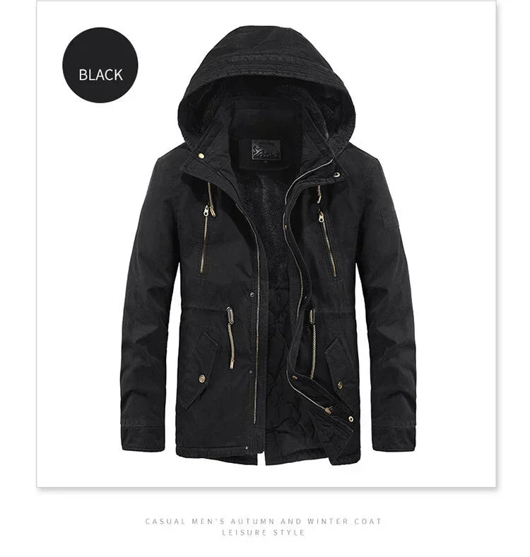 Casaul Parka Abnehmbare Kapuze - Größe M Füllung Baumwolle