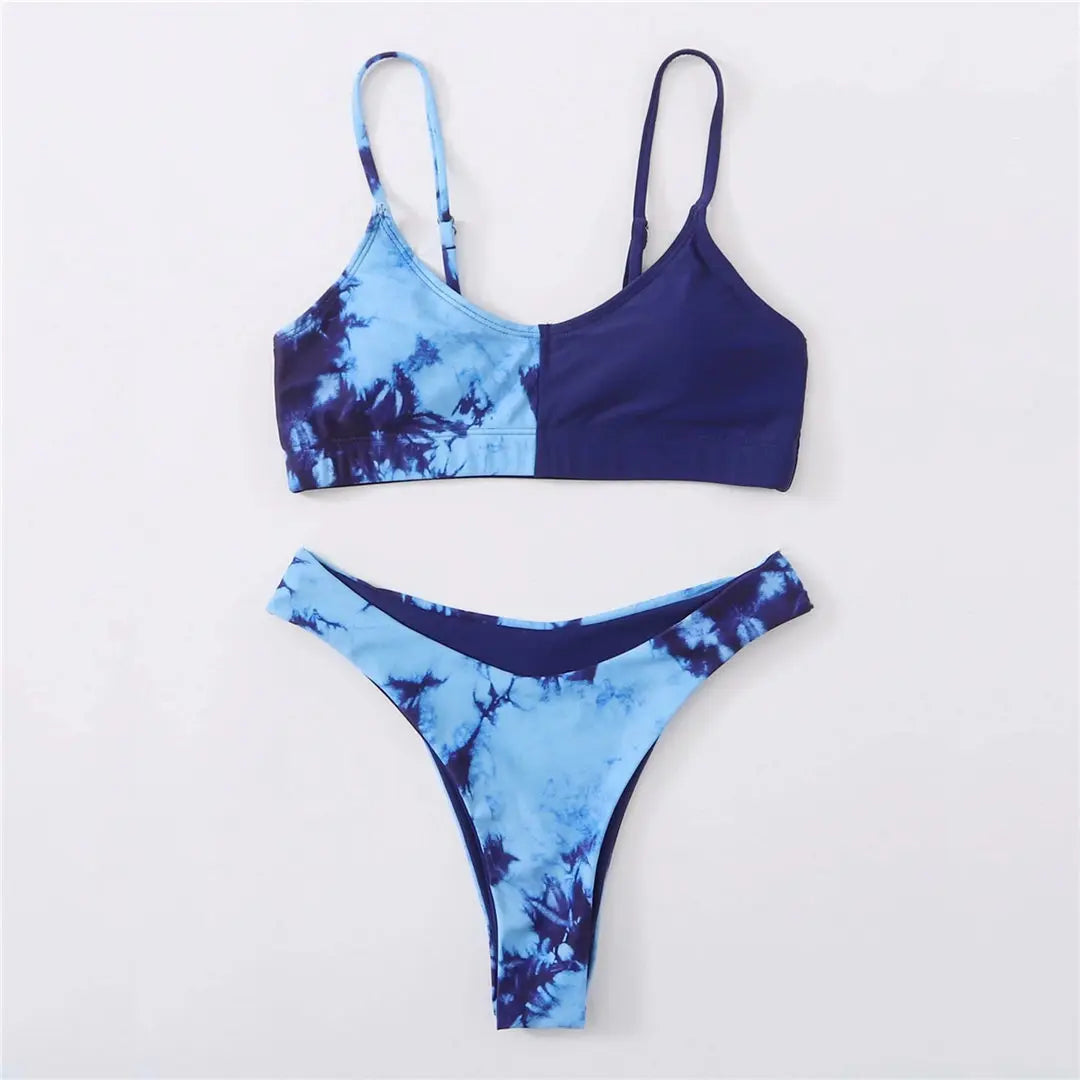 14 Farben S-XL Elegant Leopard Bikini: Varleinsar Wire-Free Low Waist Brasilianischer - Zweiteilig Beach Style Polsterung Leopard-Muster
