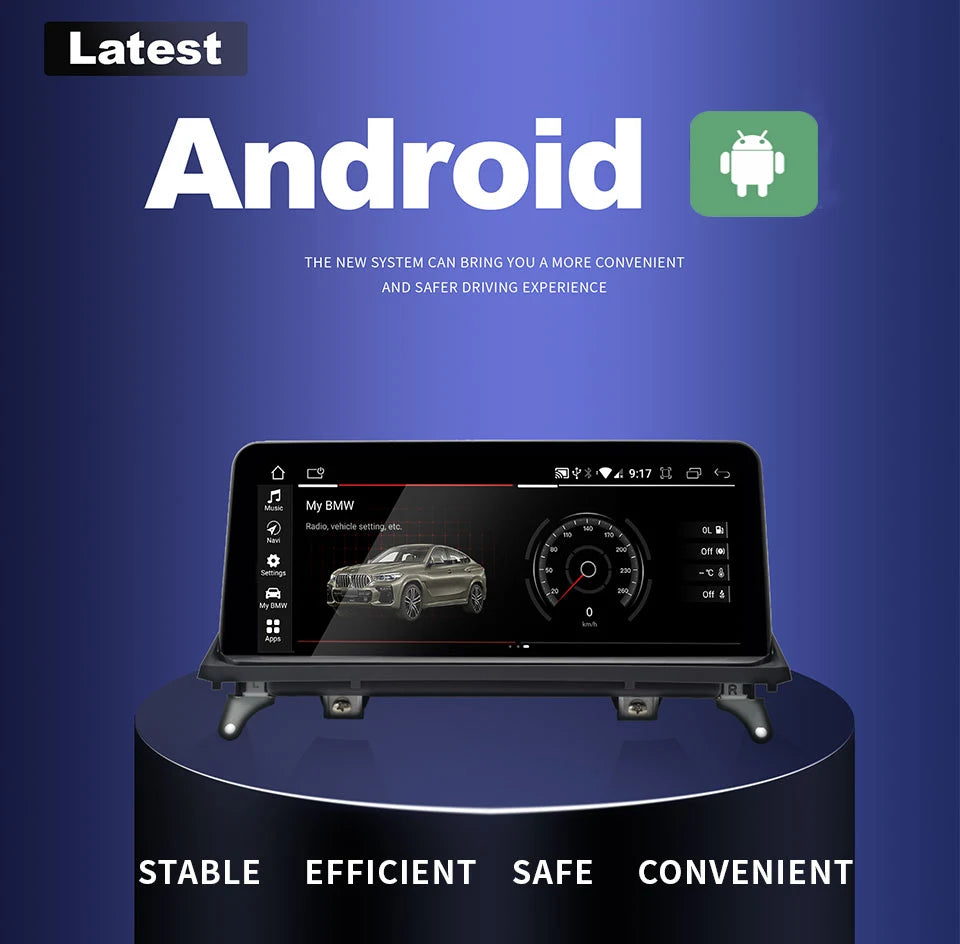 BMW CarPlay System 2025 - Wireless Android 14 Multimedia für X5 E70 X6 E71
