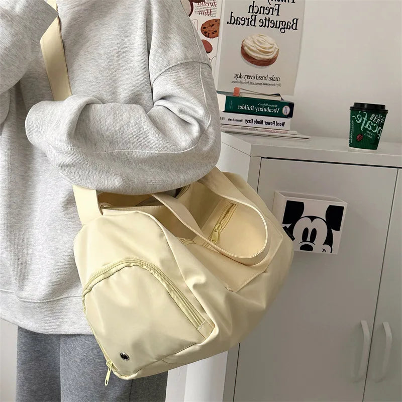 Large Crossbody Travel Tote Bags for Women 2024 Canvas Shoulder Messenger Bag Sports Yoga Satchels Fashion Woman Handbag