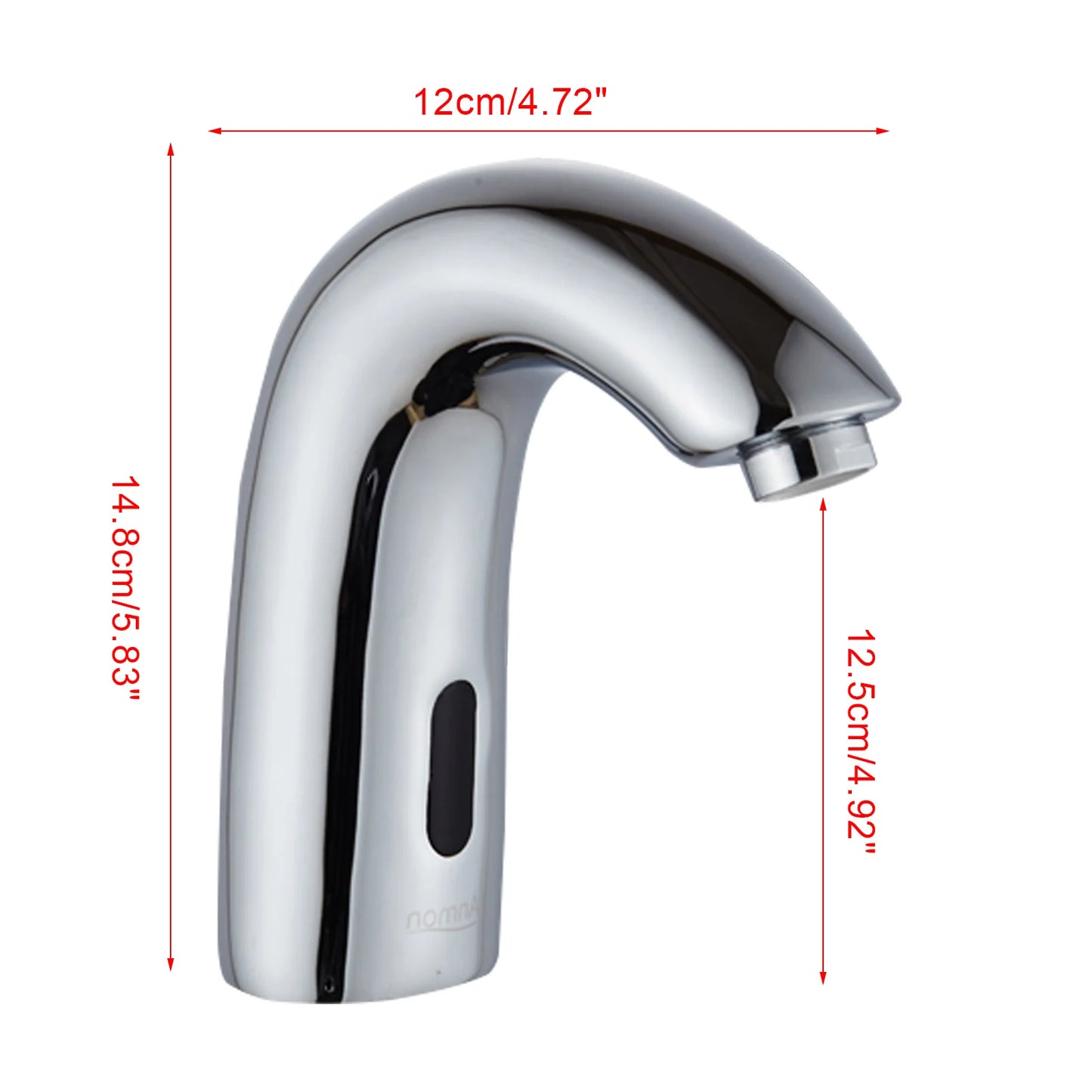 Berührungsloser Wasserhahn - Infrarot Sensor Automatik Waschbecken Armatur mit Zulaufrohr Bad