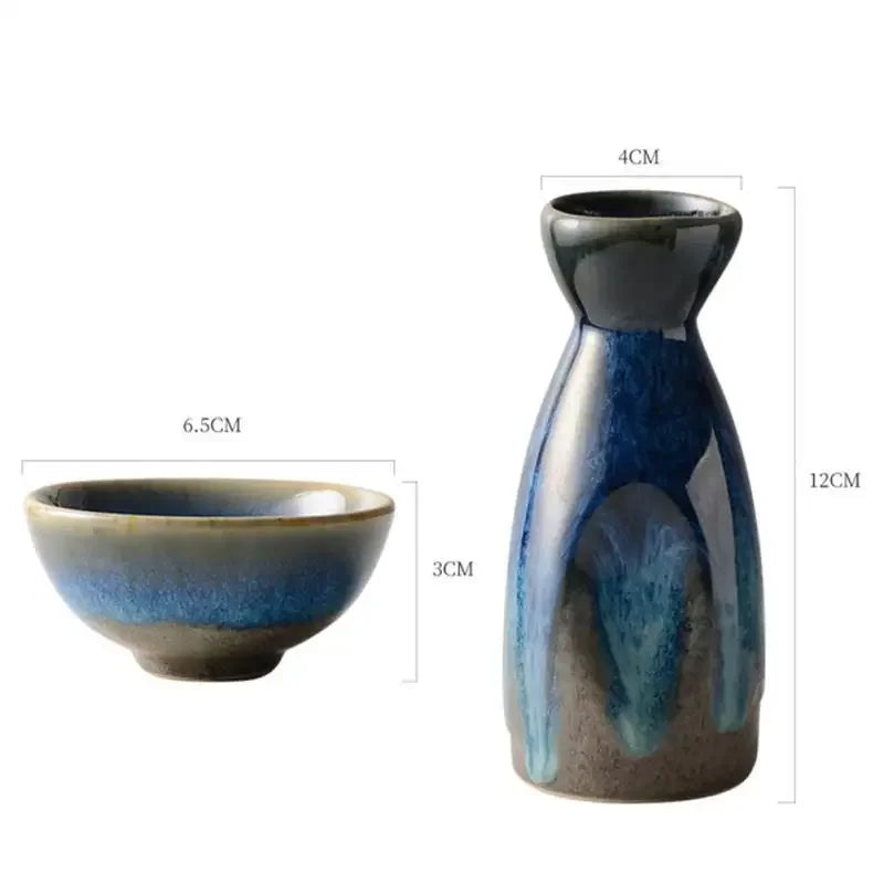 Sake Set Japanese Ceramic Cups Cup Traditional Serving Japan Bottle Saki Pot Decanter Winehot Sets Set Coldholders Warmer