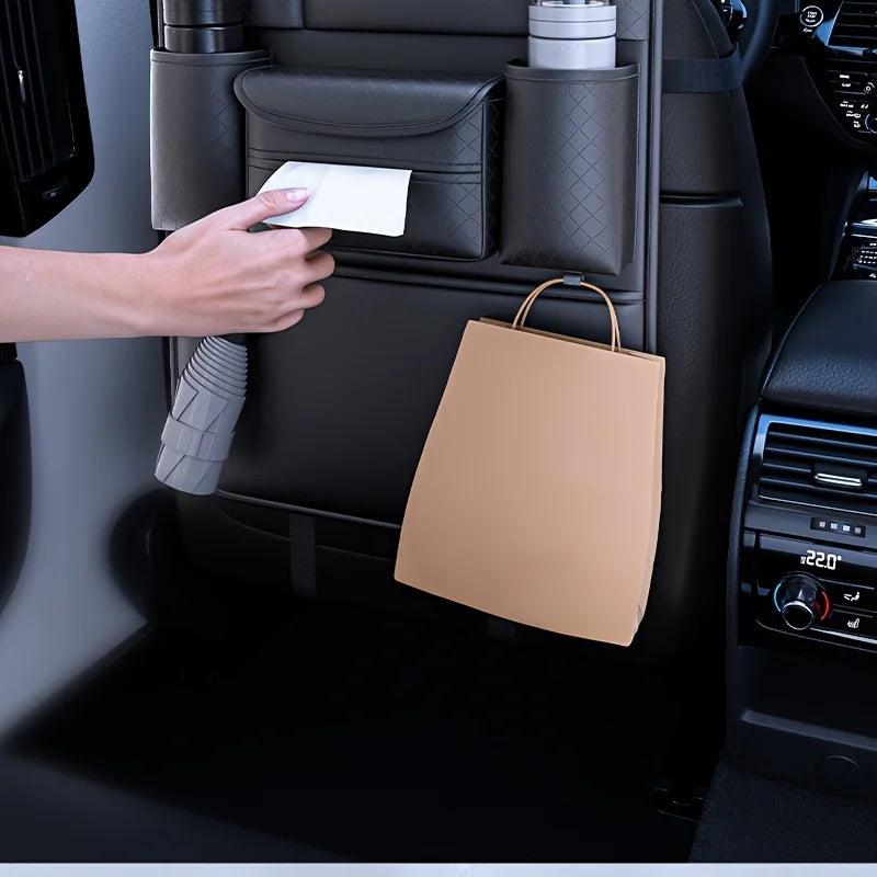 Auto Sitz Rücken Aufbewahrung Tasche 2025 - Hängende Tasche Multifunktional - Car Seat Tissue Box Organizer Interieur Dekoration