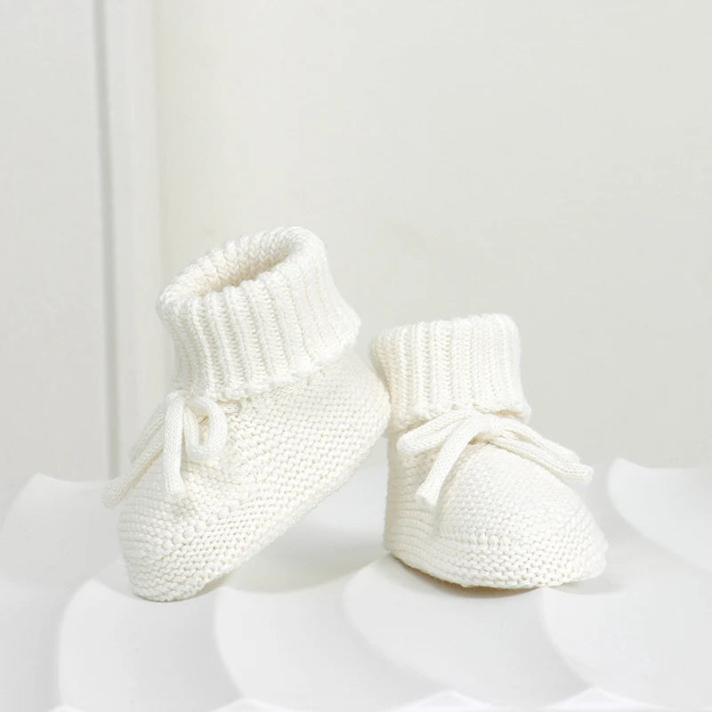 Modische Infant Baby Girls Schuhe 0-18m Solide Farbe Gestrickt Neugeborene Jungen Anti-Rutsch Weiche Sohle Erste Walker Toddler Crib Prewalker