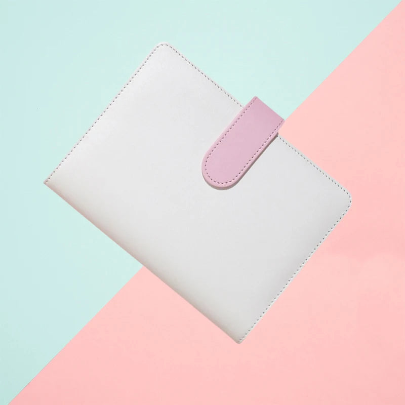 Macaron Color A5 Notizbuch 2025 - 6 Ringe Binder Planner Magnetic Buckle Schule