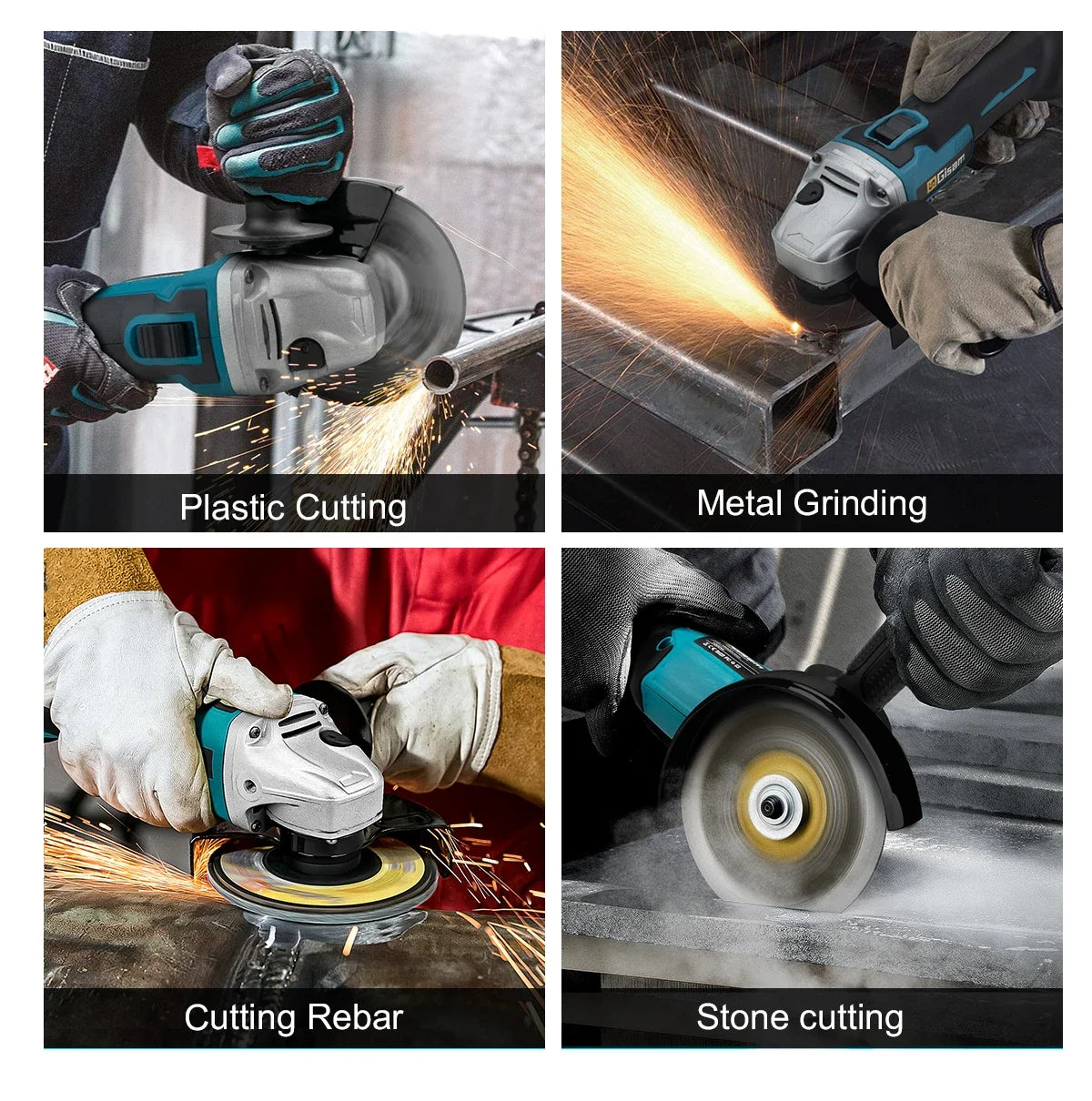 Elektrische Werkzeuge-Set: Brushless Impact Wrench, Drill, Angle Grinder, Electric Hammer for Makita 18v Battery