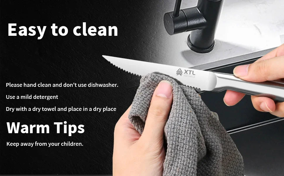 Seiko Steakmesser Set Scharfe Klinge - 4/6/8 Stück 20cm