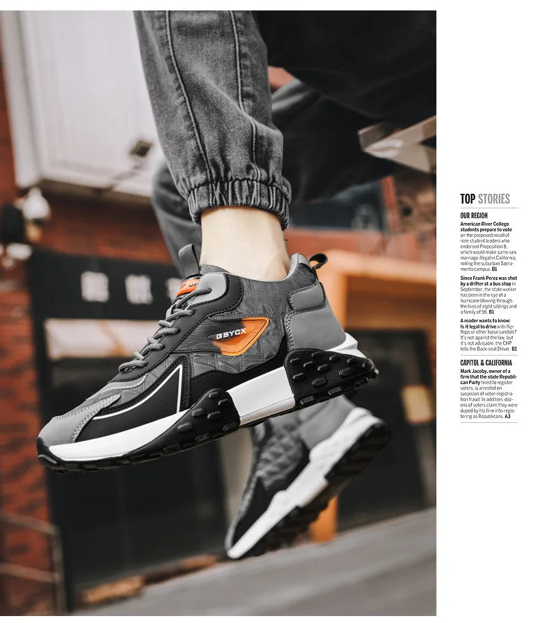Herren-Platform-Sneaker 2025: Luxus Winter Cotton - Plus Size Running Collection