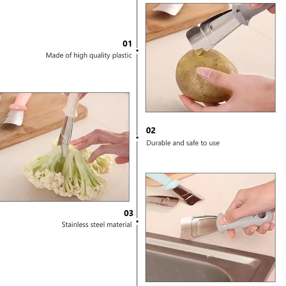 Edelstahl Schaber Enteiser Tragbar - 2 Stück 18 Cm Rostfrei