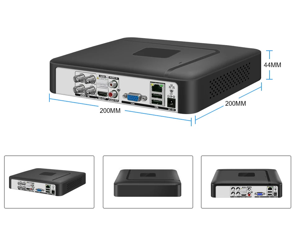 DVR-System 2025: Smar 5 in 1 CCTV Mini DVR TVI CVI AHD CVBS - IP Camera Digital Video Recorder 4CH 8CH 5MP NVR Security Onvif Collection