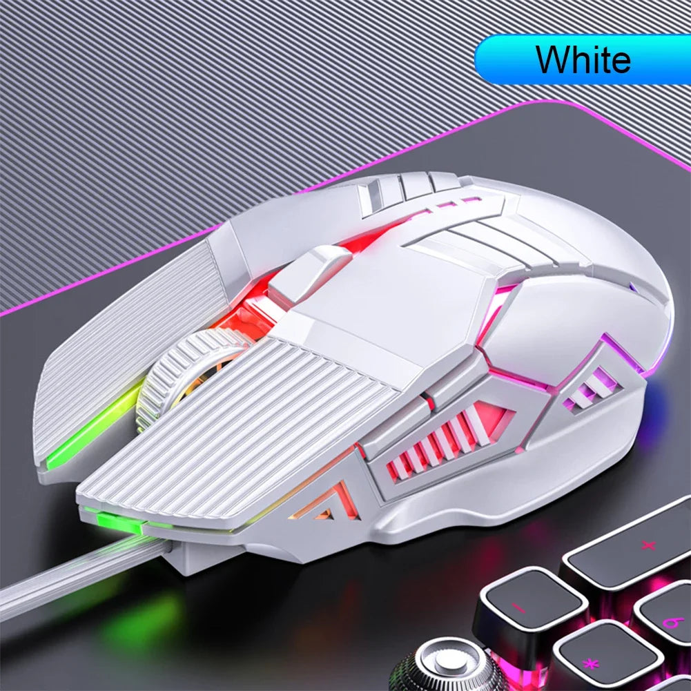 Fanmuran Gaming-Maus Ergonomisch - 3200 DPI, 6 Tasten, RGB