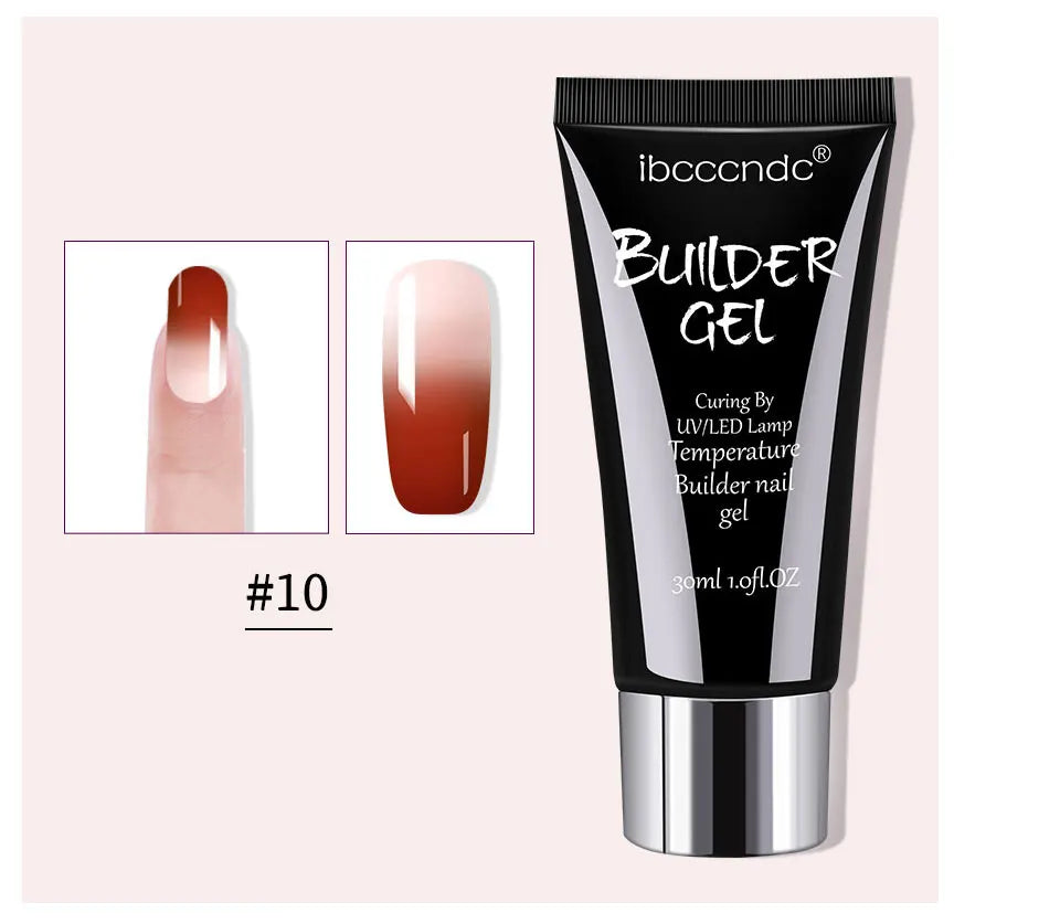 Gel semipermanent pentru unghii, gel de unghii Polygels, lampă UV LED, material pentru extensii de unghii, lampă acrilică, temperatură