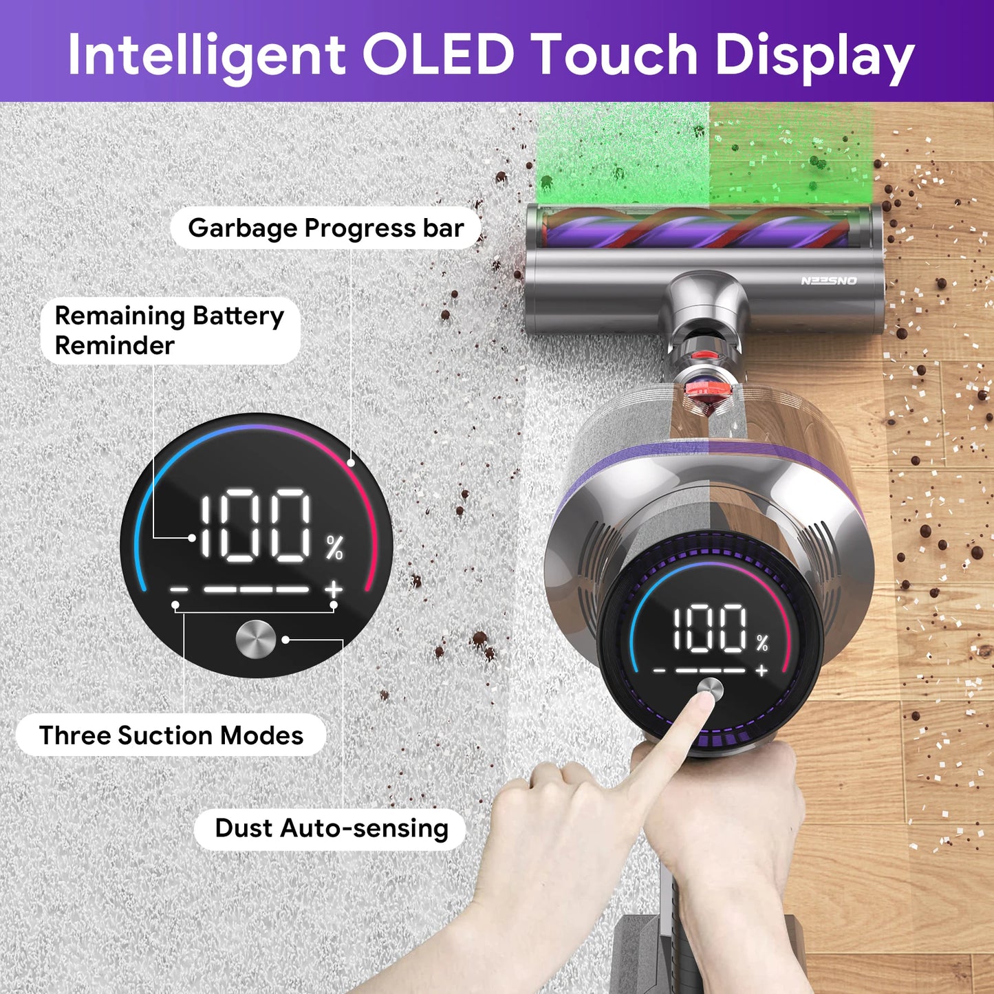 Staubsauger 2025: 570W 38kpa 8-in-1 Smart - S702 Stick Cordless 60mins Collection