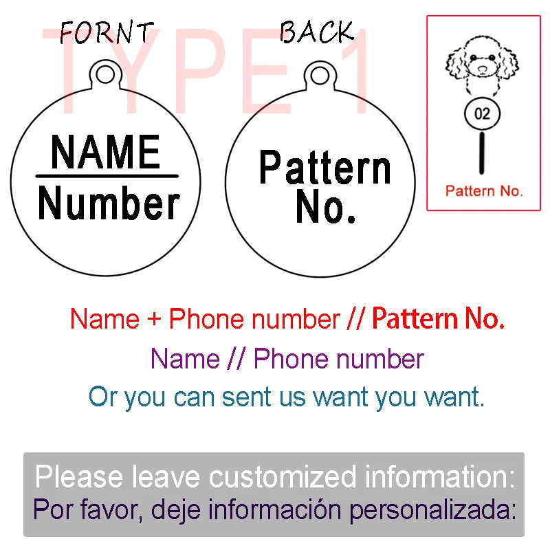 Etichetă de identificare personalizată pentru câini și pisici, gravată, personalizată, cu zgardă pentru animale de companie, cu nume, pandantiv cu os, breloc, colier, accesoriu pentru cățeluș, Dropshipping