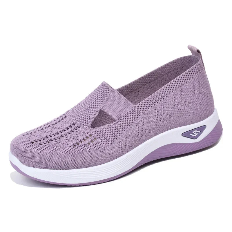 Schuhe Für Frauen Sommer Mode Frauen Cut-out Sneakers Casual Atmungsaktiv Slip On Walking Schuhe Leicht Outdoor Flach Schuhe