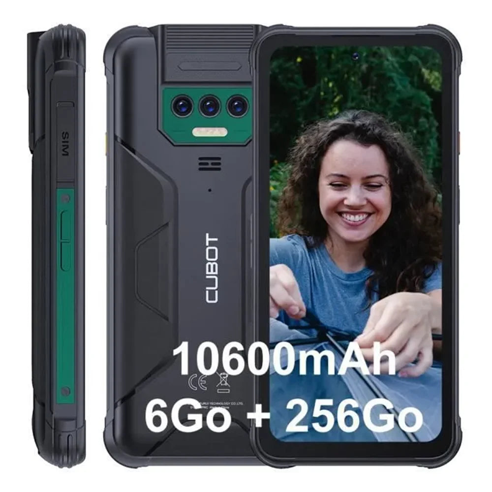 Cubot KingKong 8 Smartphone - 12GB + 256GB - 10600mAh-Battery (18W) - Android 13 - HD+-Display - 48MP + 16MP-Kameras - NFC/OTG