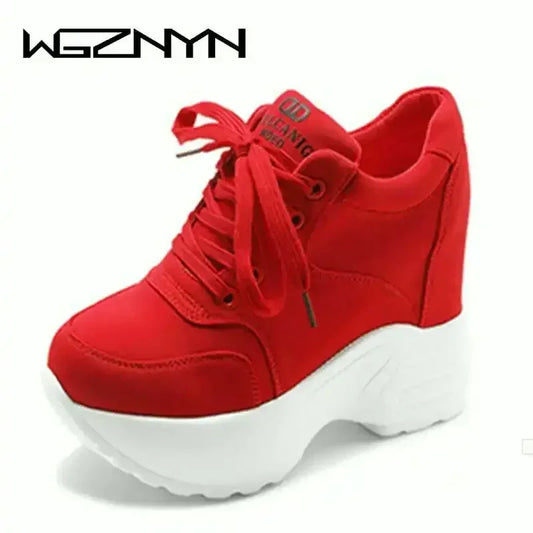 WGZNYN 187 Plateau Sneaker Atmungsaktiv - 10cm Absatz Mesh