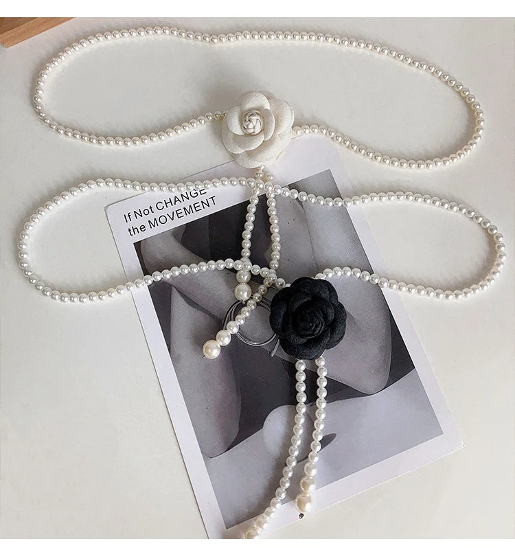 Curea de talie cu mărgele Zhejiang Y282 - PU 1 cm Elegant pentru femei