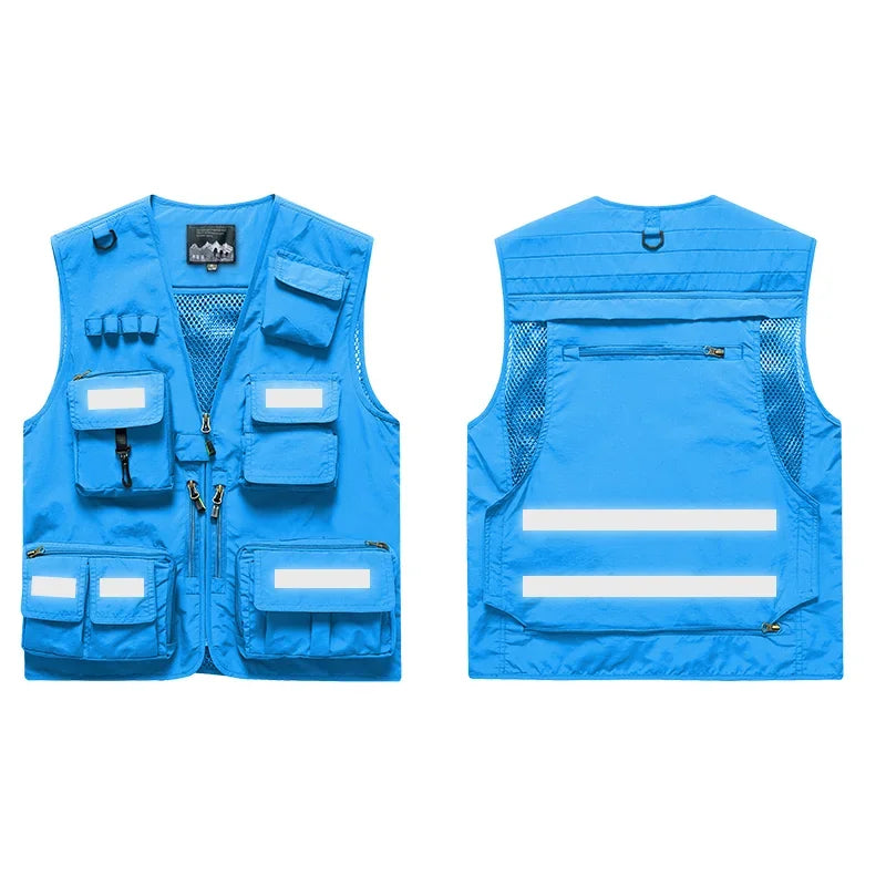 OutGear MultiPocket Jagdweste - 12 Taschen, Mesh, L