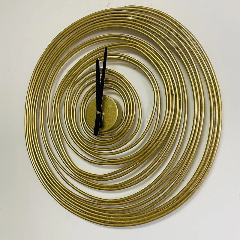 Fashion Creative Round Wall Clock Home Decoration for Bedroom Living Room Super Silent Design Metal Wall Hanging Clocks Watch
