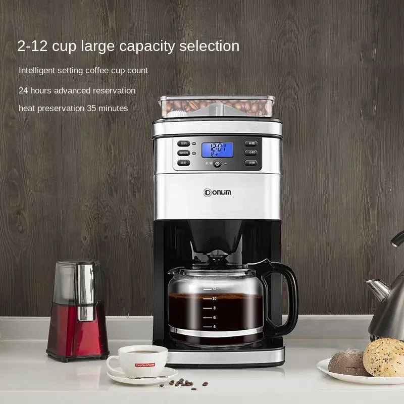 Italian American Automatic Coffee Machine Household Coffee Machine 20bar Extraction Concentration Optional Automatic Grinding