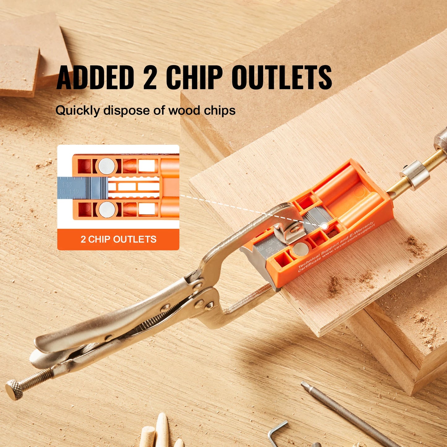 VEVOR 56 Pcs Pocket Hole Jig Mini Jig System