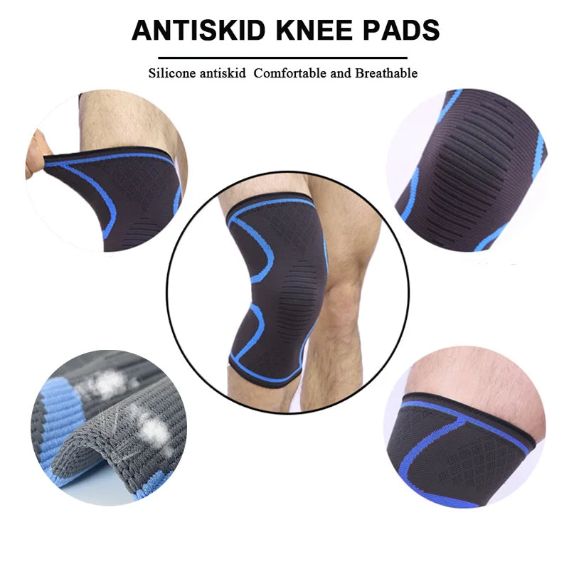 Knee Pad-Protective Knee Braces for Running Cycling,Stay Comfortable,Shock-Absorbing,Breathable, Adjustable and Anti-Slip