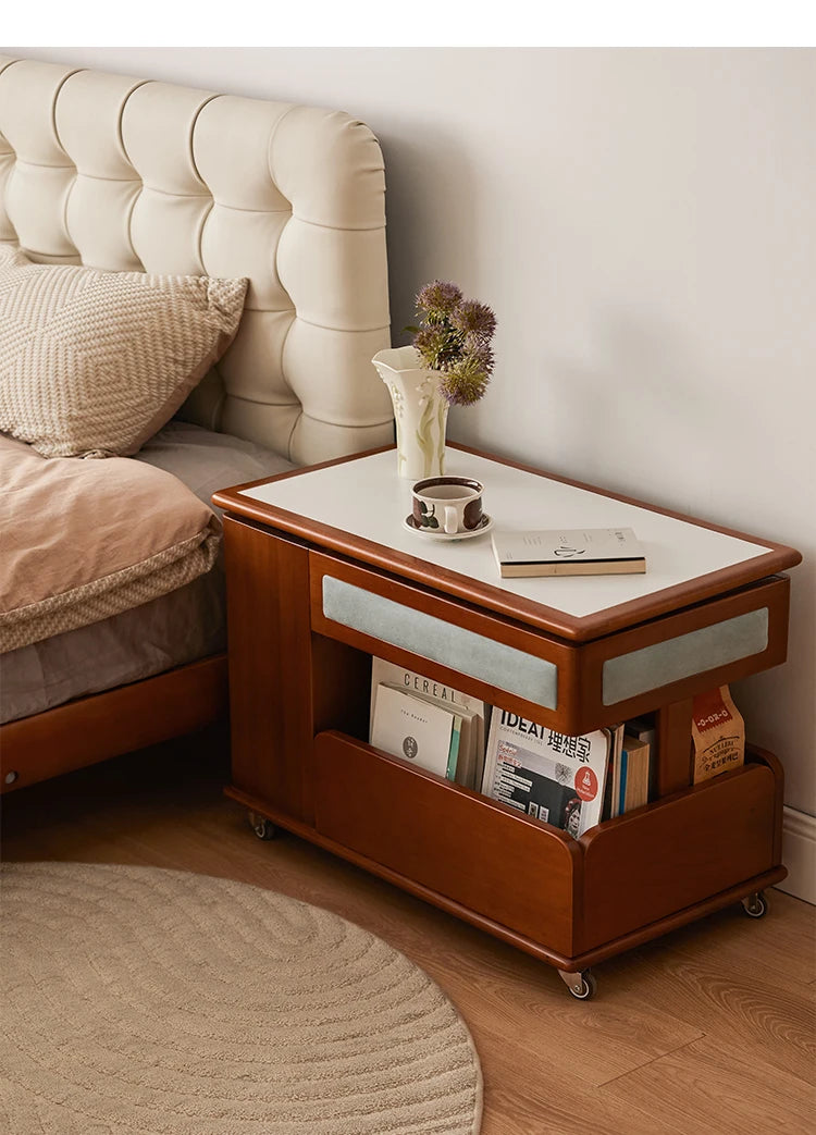 Cabinet Wood Coffee Table Lift Portable Walnut Design Living Room Side Table Folding Modern Luxury Mesa De Centro Sala Furniture