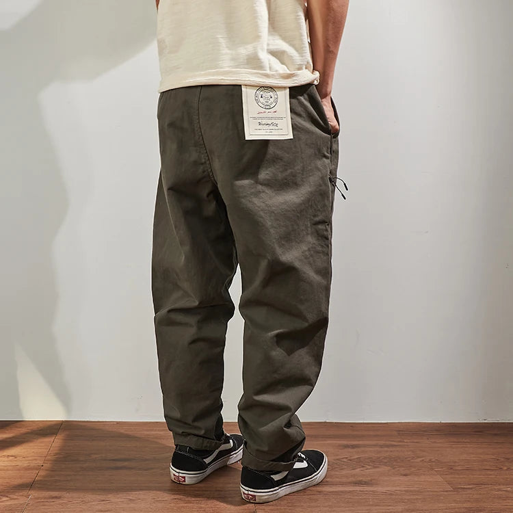 Baggy Verjüngt Casual Hosen Baumwolle Herbst und Winter Gewicht Hosen Herren Arbeitskleidung