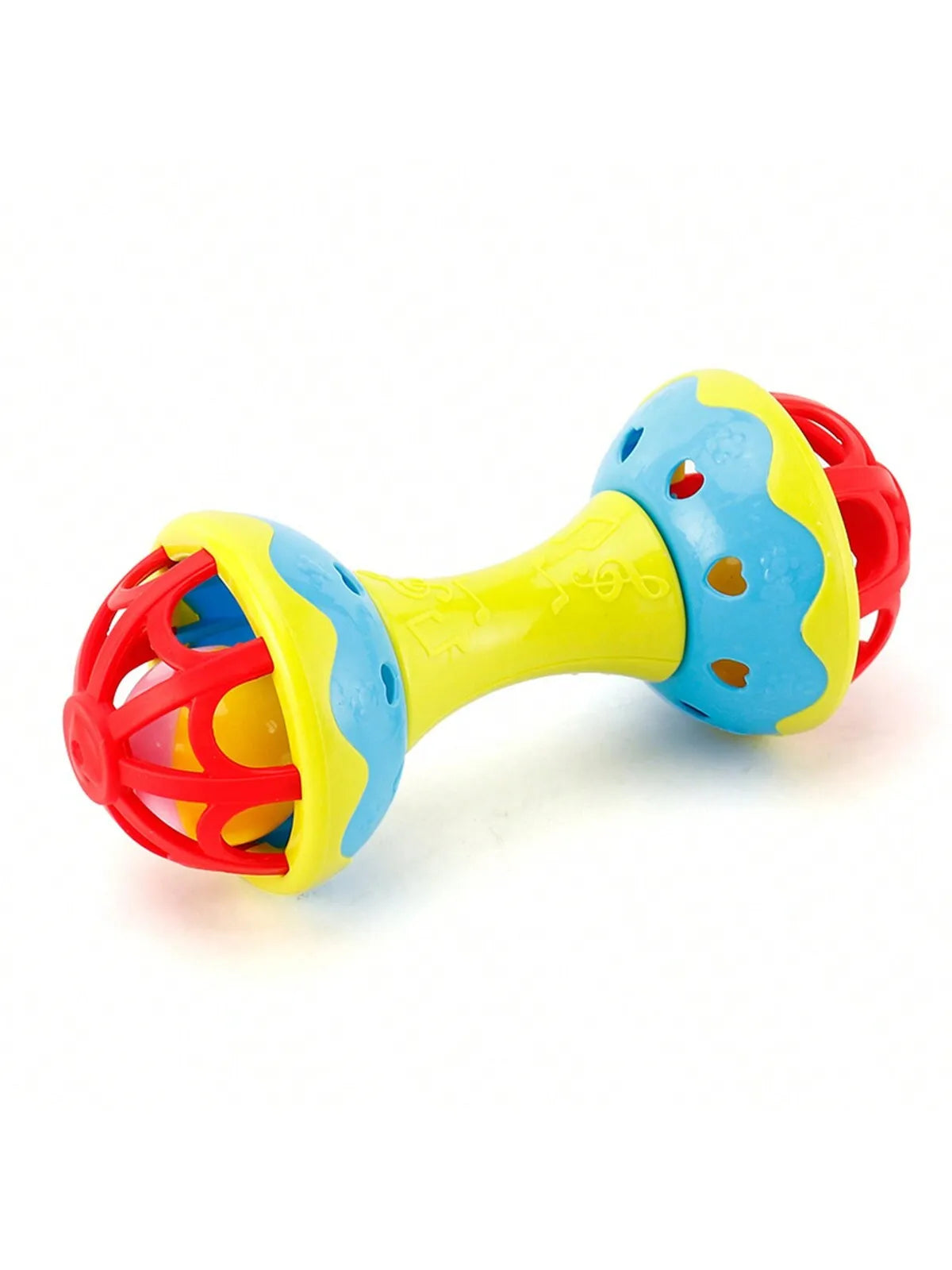 TinyToy Doppelkopf Rassel - Plastik 19x8x7.5cm Unisex