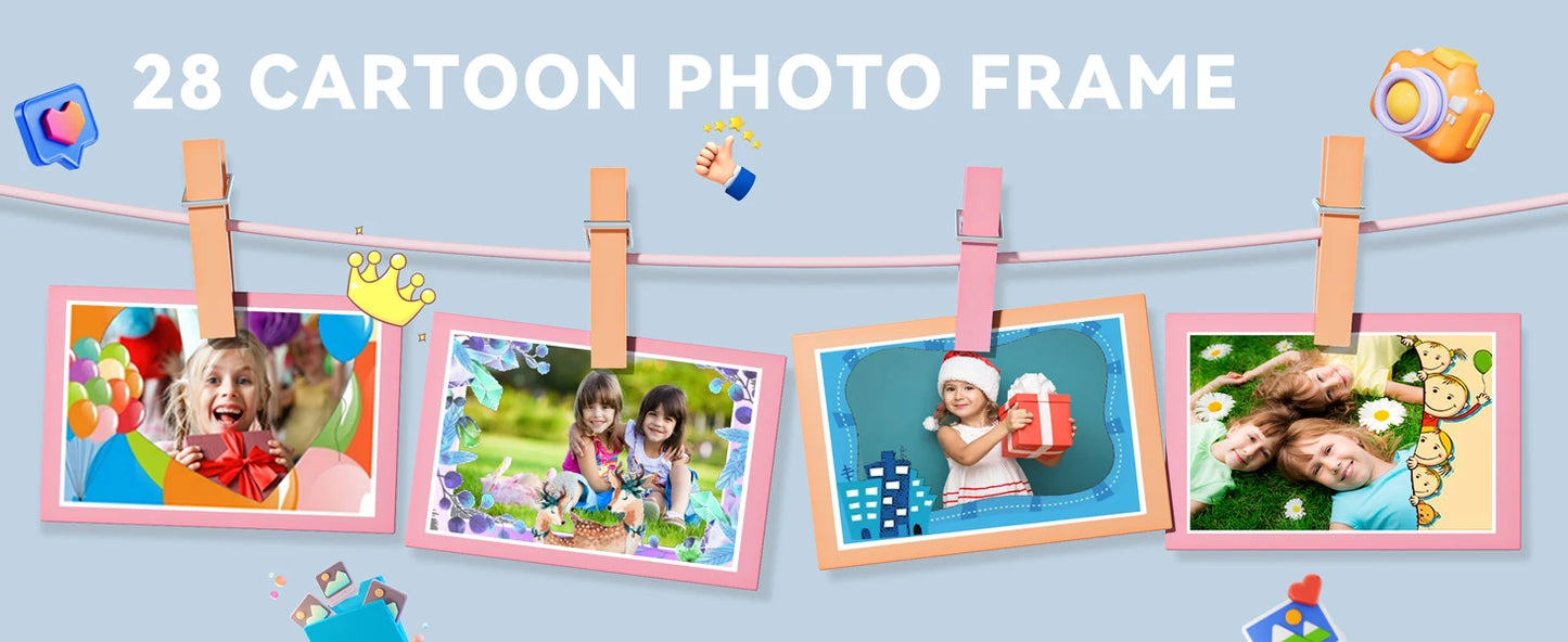 Kinder Mini Kamera Cartoon Einhorn Spielzeug Für Mädchen Jungen Geburtstag Geschenke 1080P HD 2 Zoll Bildschirm Mit Silikon Hülle Aufnahme Leben Kamera