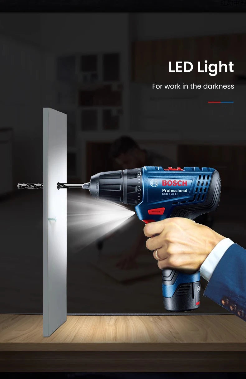 Bosch GSR 120-Li 2025: Brushless Akku-Bohrschrauber - Professional Power Collection