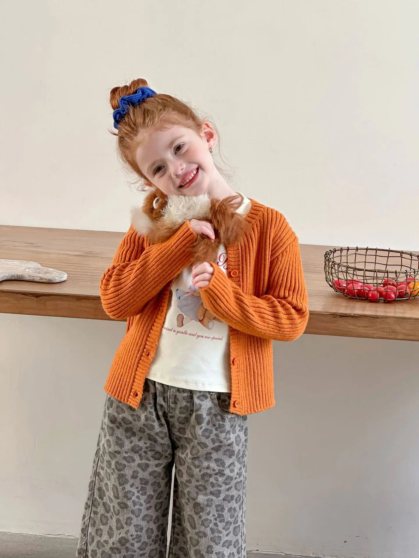 KoreanGirls Cardigan Stripe Design - Baumwollmischung Größe 3-6Y Reguläre Passform