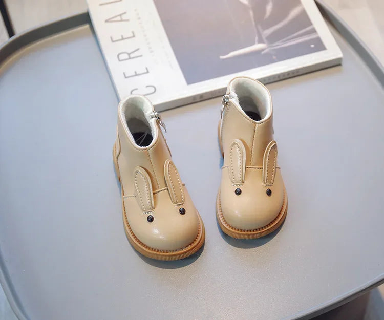 Baby Kinder Kurze Stiefel 2025 - Mädchen Cartoon Süß Leder - Herbst Winter Mode Stiefel Kleinkind Weiche Sohle