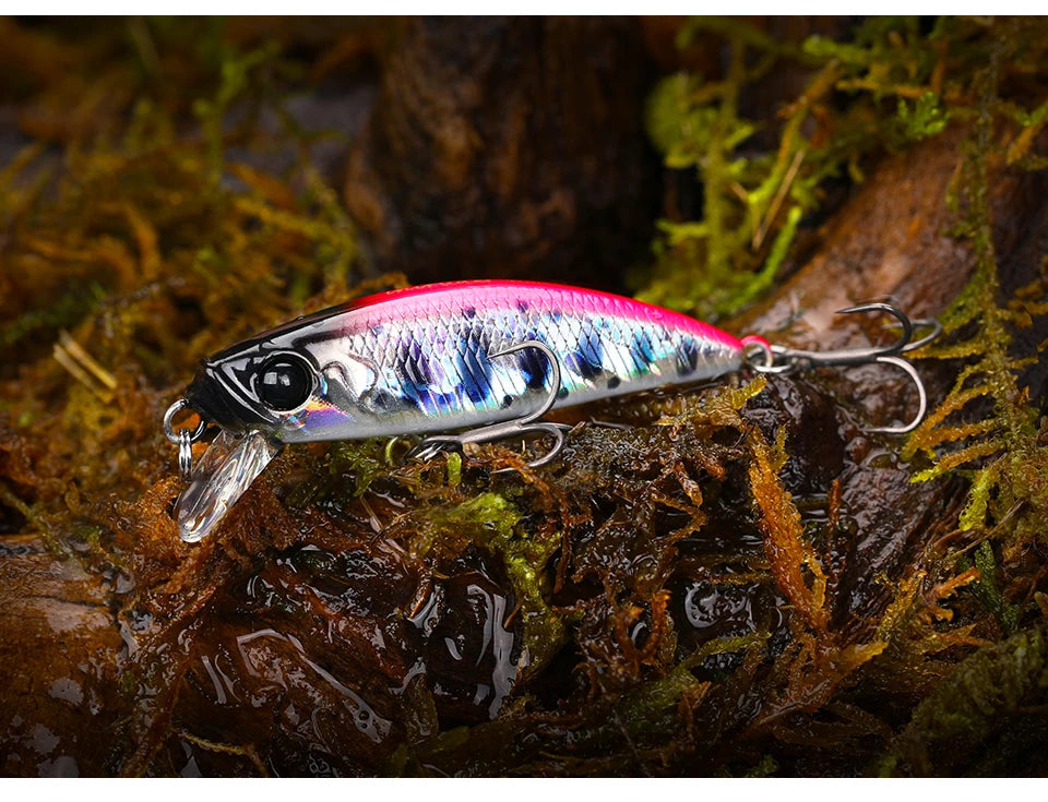 TSURINOYA 46S Sinking Minnow Fishing Lure Intruder 46mm 5g Artificial Trout Ajing Stream Lake Jerkbait Rockfishing Hard Baits