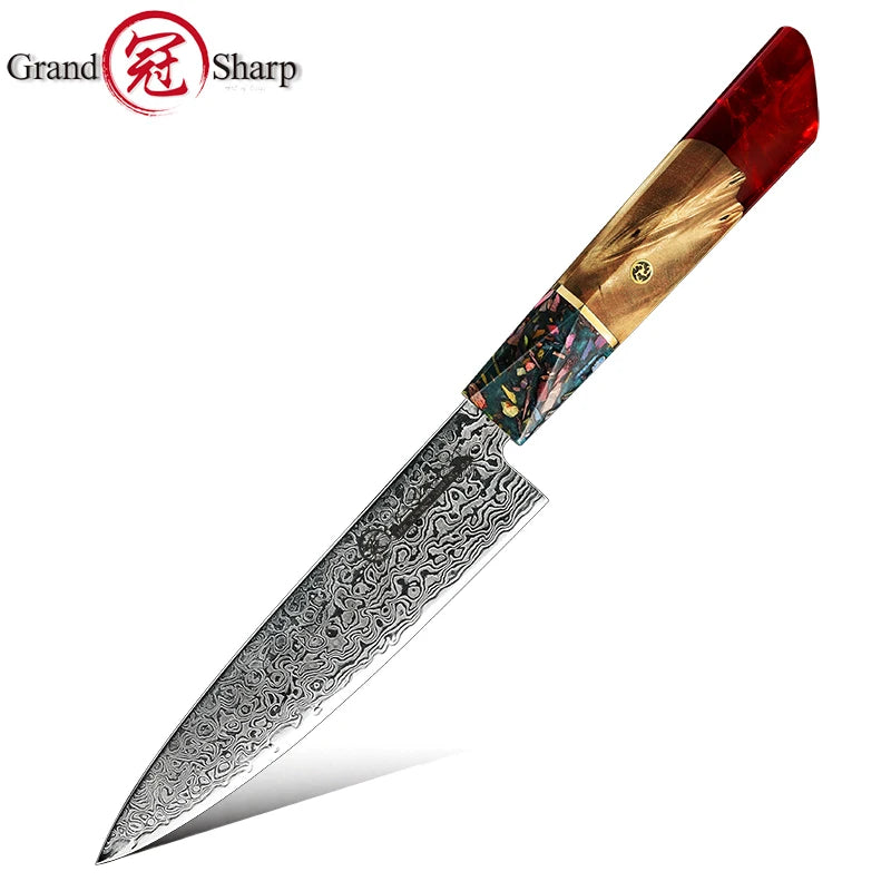 Grandsharp DMS-121 Damastmesser Set - 67 Lagen 13cm 36.8cm