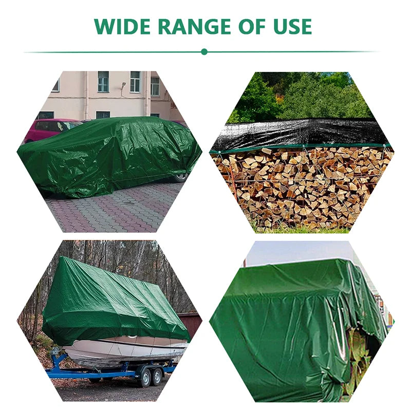 0.3mm PVC Plane Regenschutz - 400g/㎡ Wasserdicht Sonnensegel Outdoor Garten Pflanzenschutz Boot Auto LKW